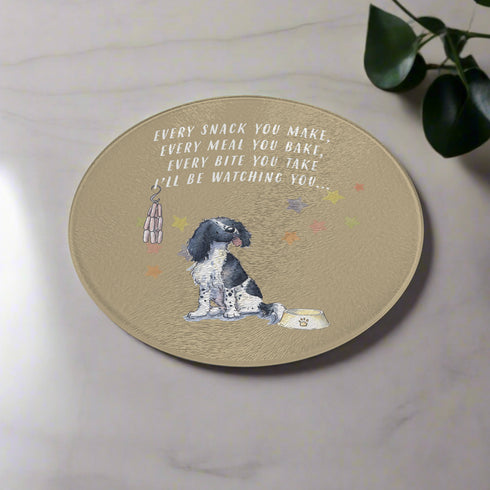 Springer Spaniel Black Trivet